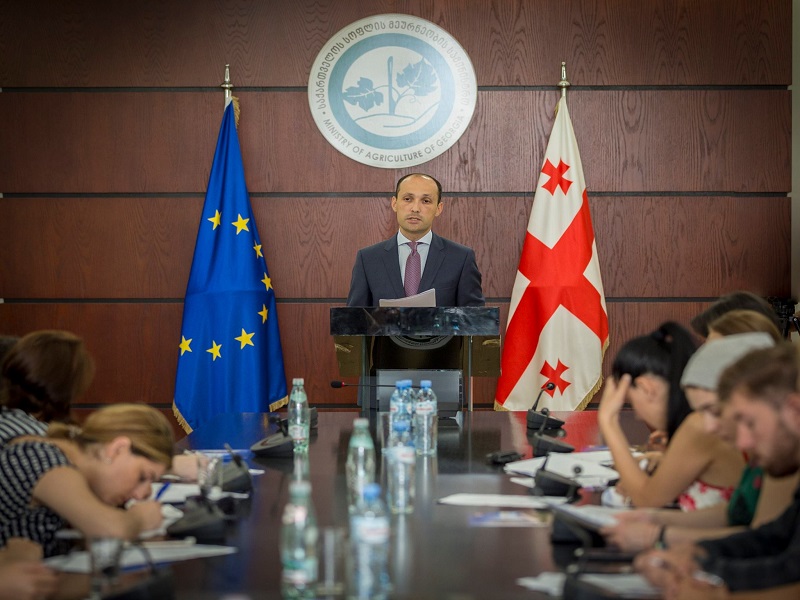სოფლის მეურნეობის მინისტრის პრეს-კონფერენცია
