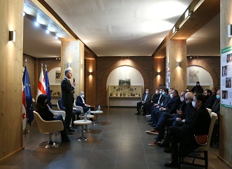 Minister of Environmental Protection and Agriculture Otar Shamugia met with wine and spirits producers