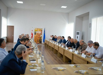 ქალაქ გურჯაანში რთველის საკოორდინაციო შტაბი გაიხსნა